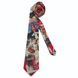 Coca Cola Soda pop Vintage Advertising Necktie